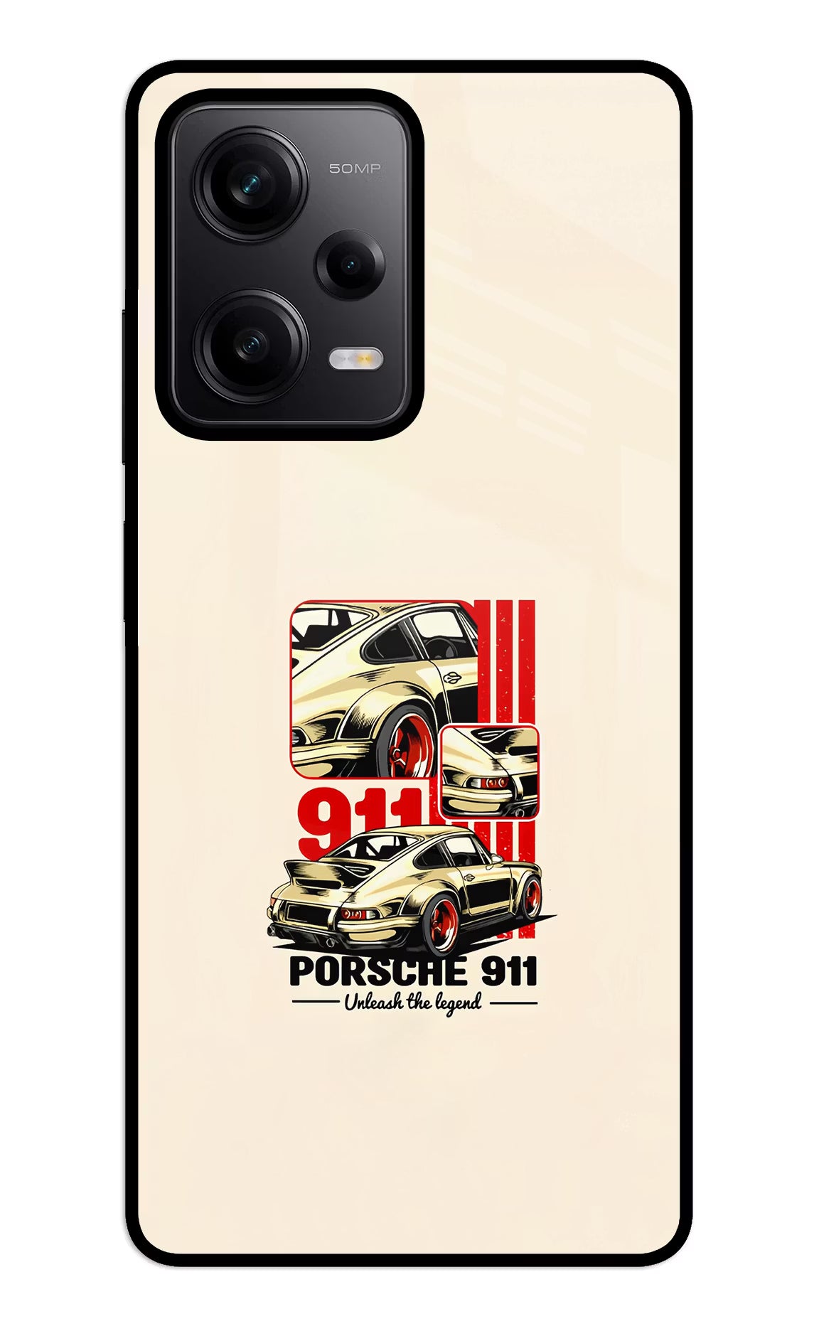 Classic Porsche 911 Redmi Note 12 5G Glass Case