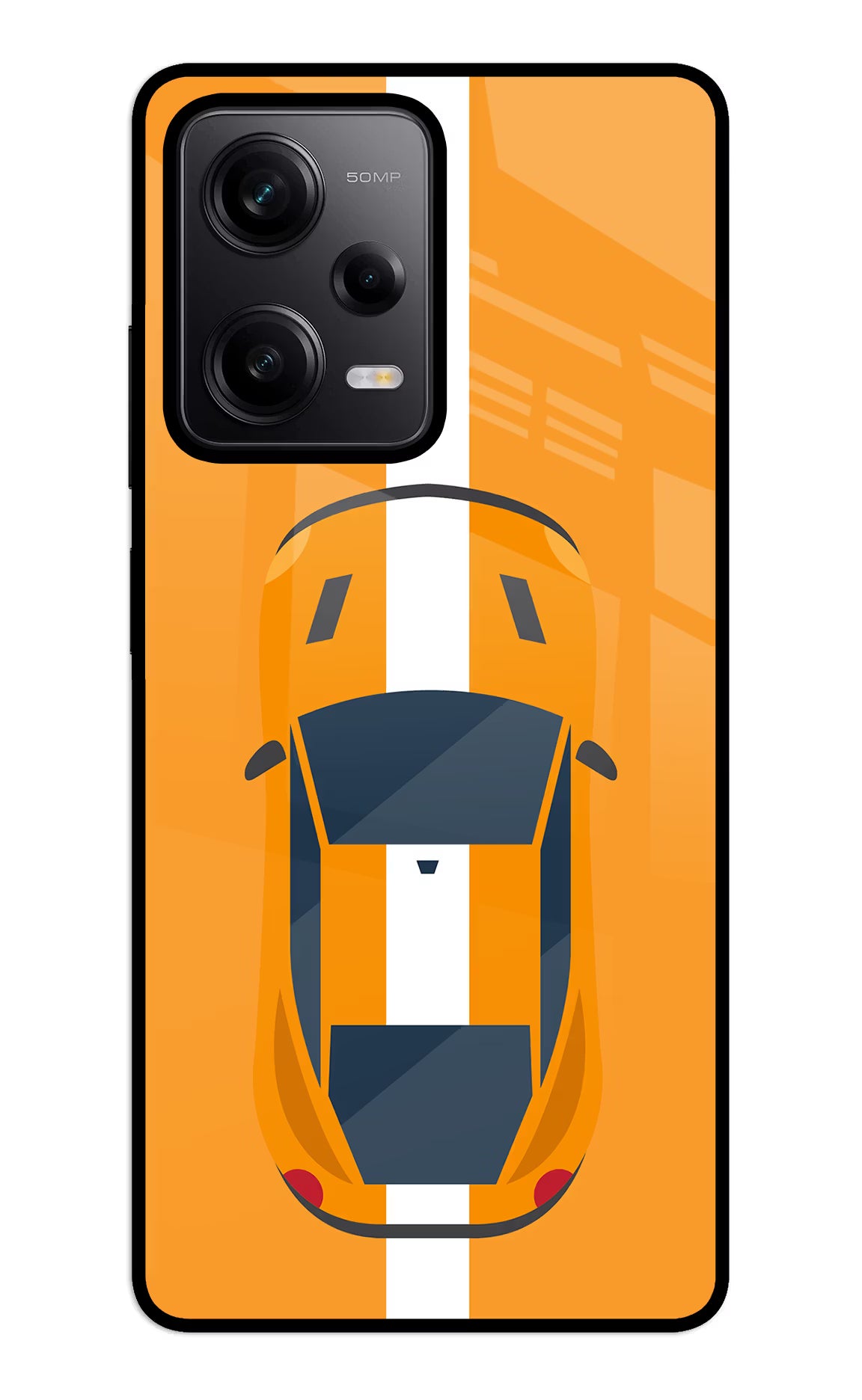 Highway Pursuit Redmi Note 12 5G Glass Case Back Cover by Casekaro