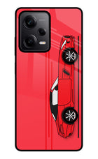 Red Velocity Redmi Note 12 5G Glass Case Back Cover by Casekaro