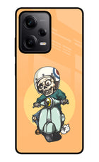 Undead Biker Redmi Note 12 5G Glass Case Back Cover by Casekaro