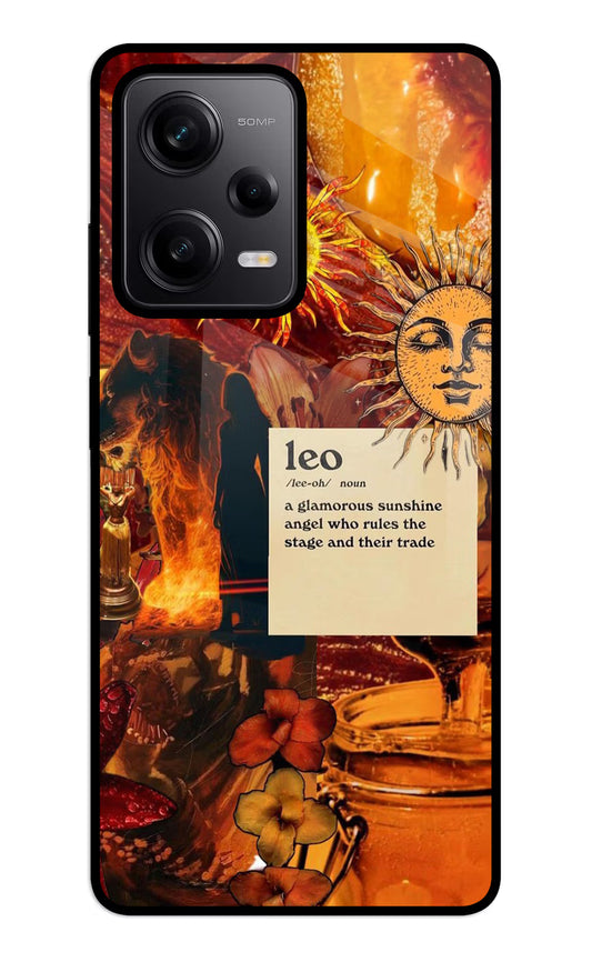 Leo Zodiac Redmi Note 12 5G Glass Case