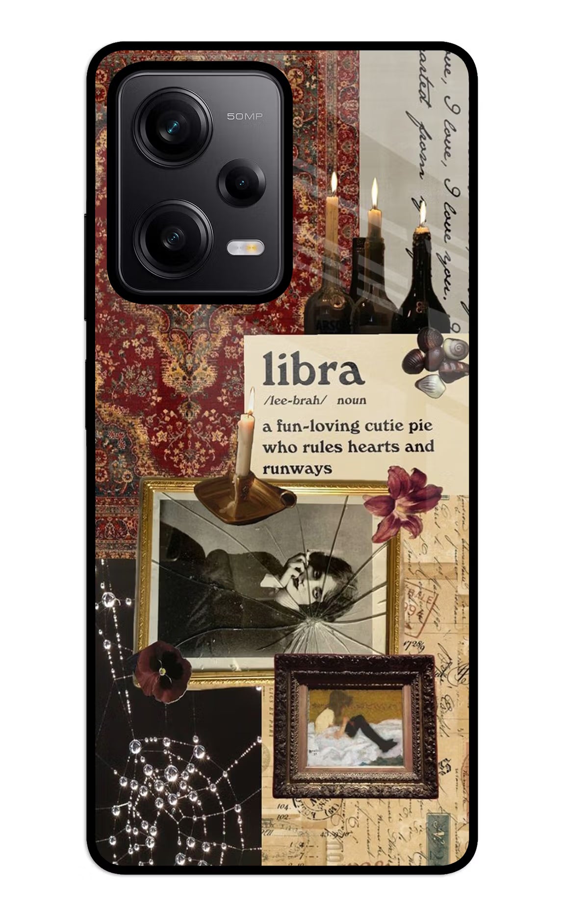 Libra Zodiac Redmi Note 12 5G Glass Case Back Cover by Casekaro