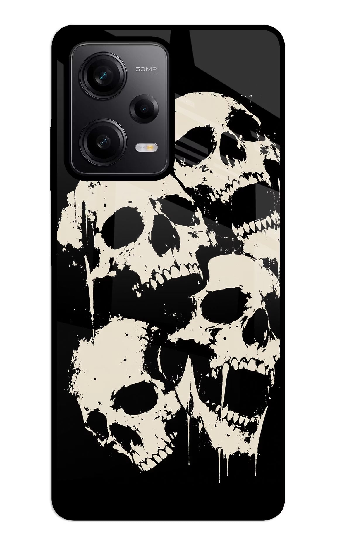 Dead Stack Redmi Note 12 5G Glass Case Back Cover by Casekaro