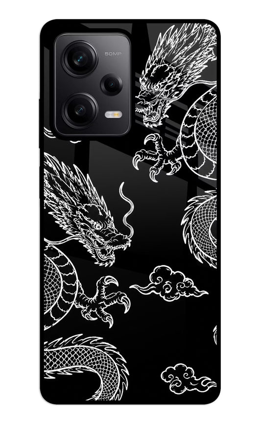 Twin Dragons Redmi Note 12 5G Glass Case