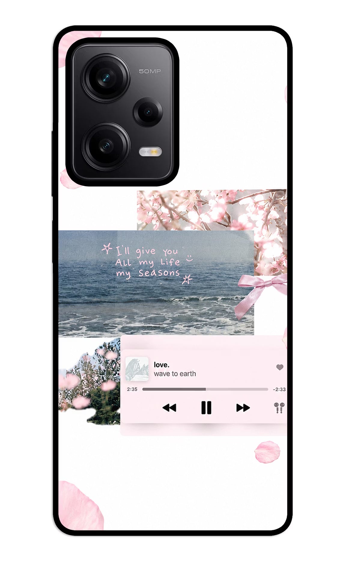 Wave to earth Redmi Note 12 5G Glass Case