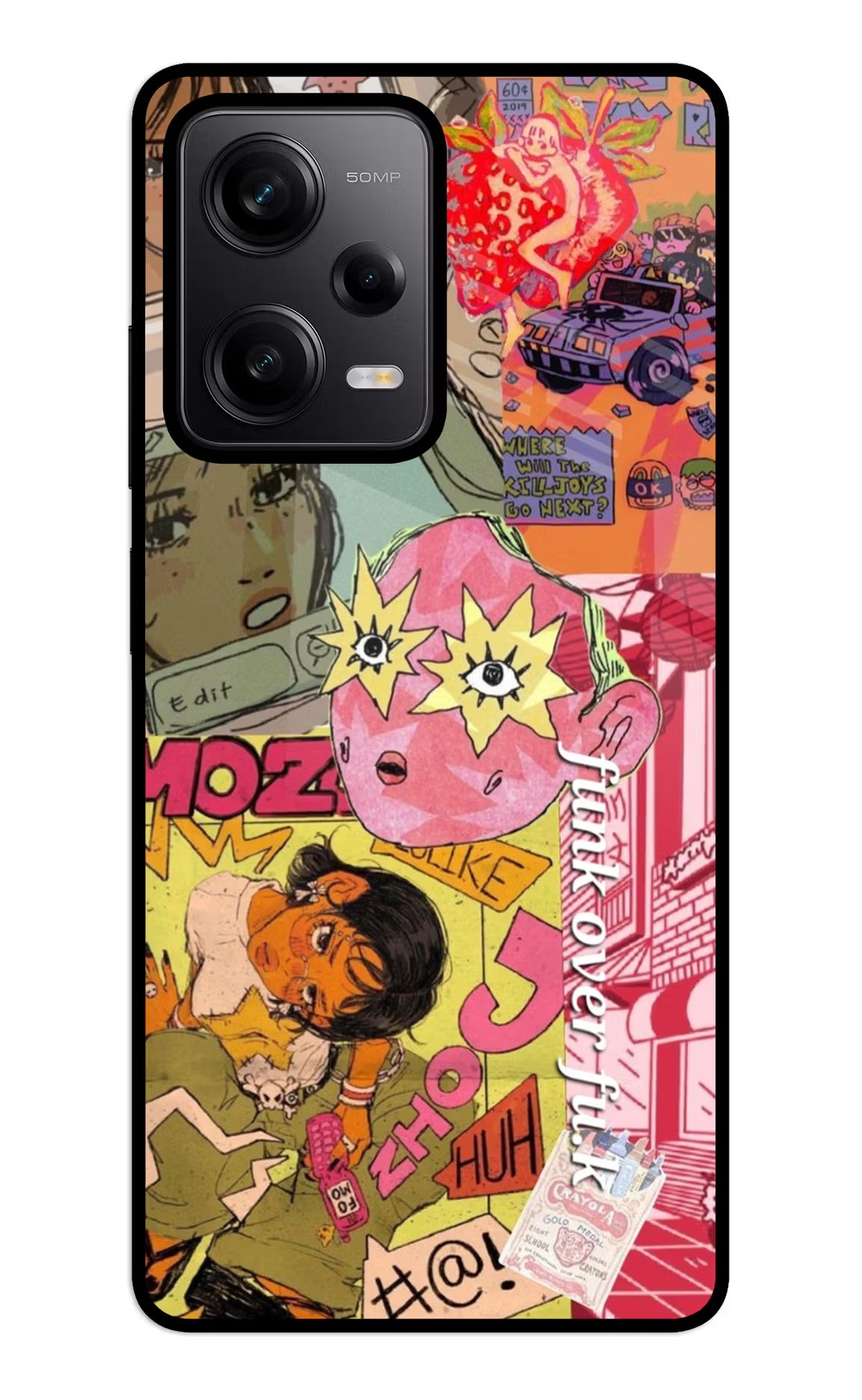 Funkover Redmi Note 12 5G Glass Case