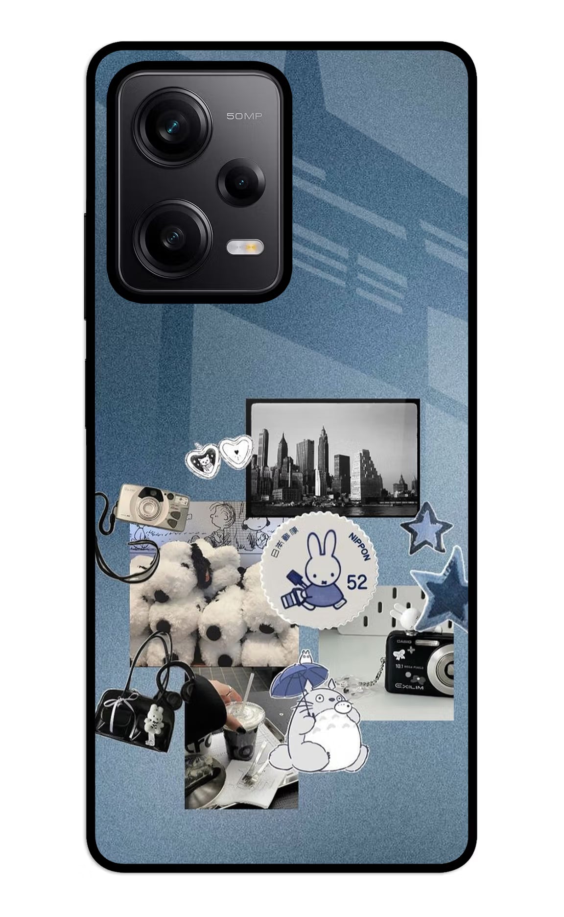 Miffy Redmi Note 12 5G Glass Case Back Cover by Casekaro