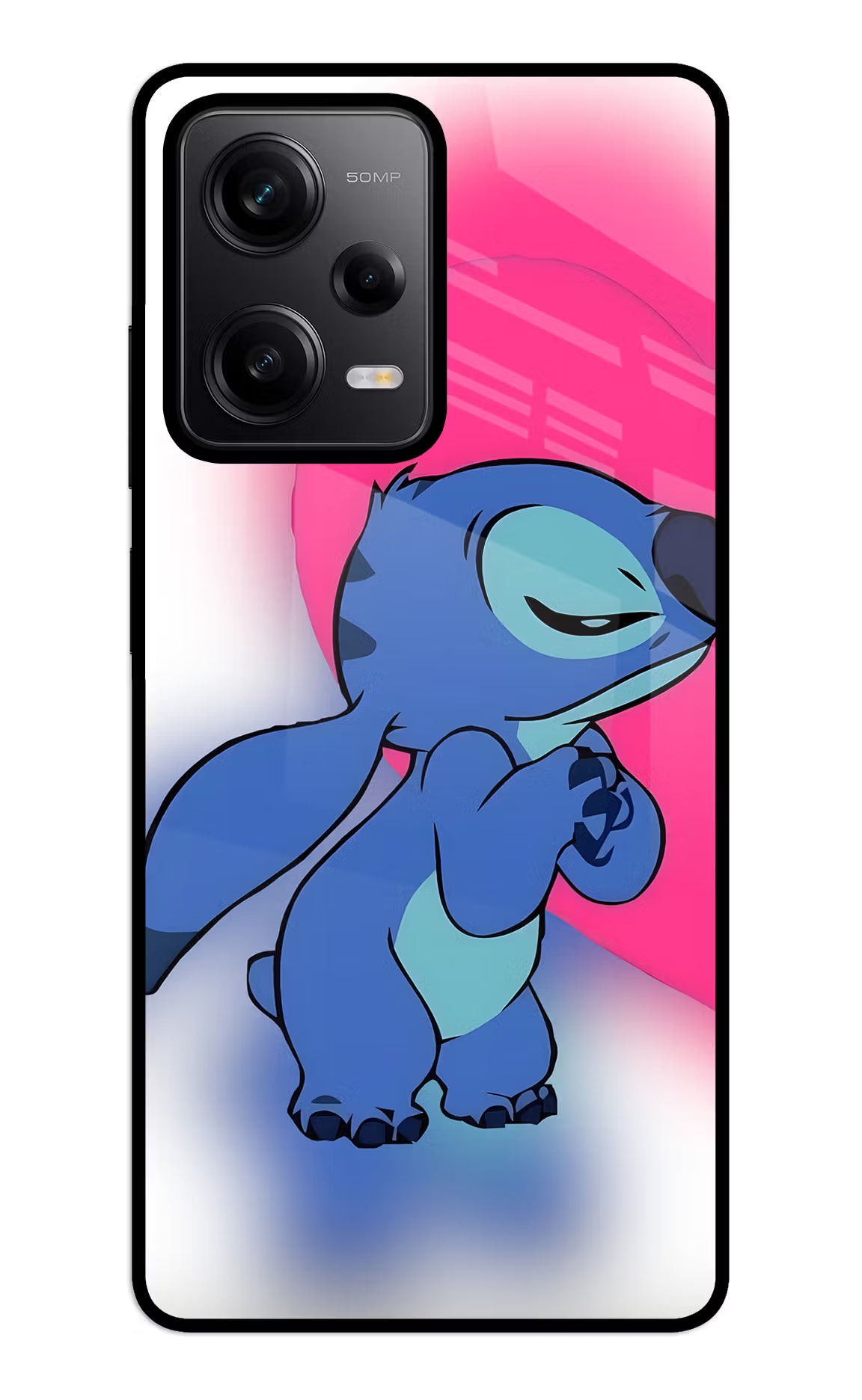 Stitch Hug Redmi Note 12 5G Glass Case