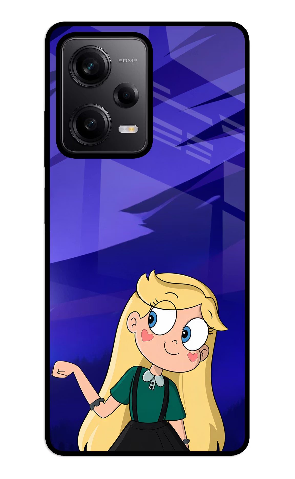 Star Glow Redmi Note 12 5G Glass Case