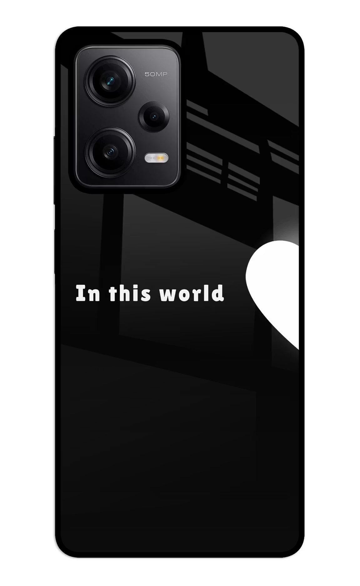 This World Redmi Note 12 5G Glass Case Back Cover by Casekaro