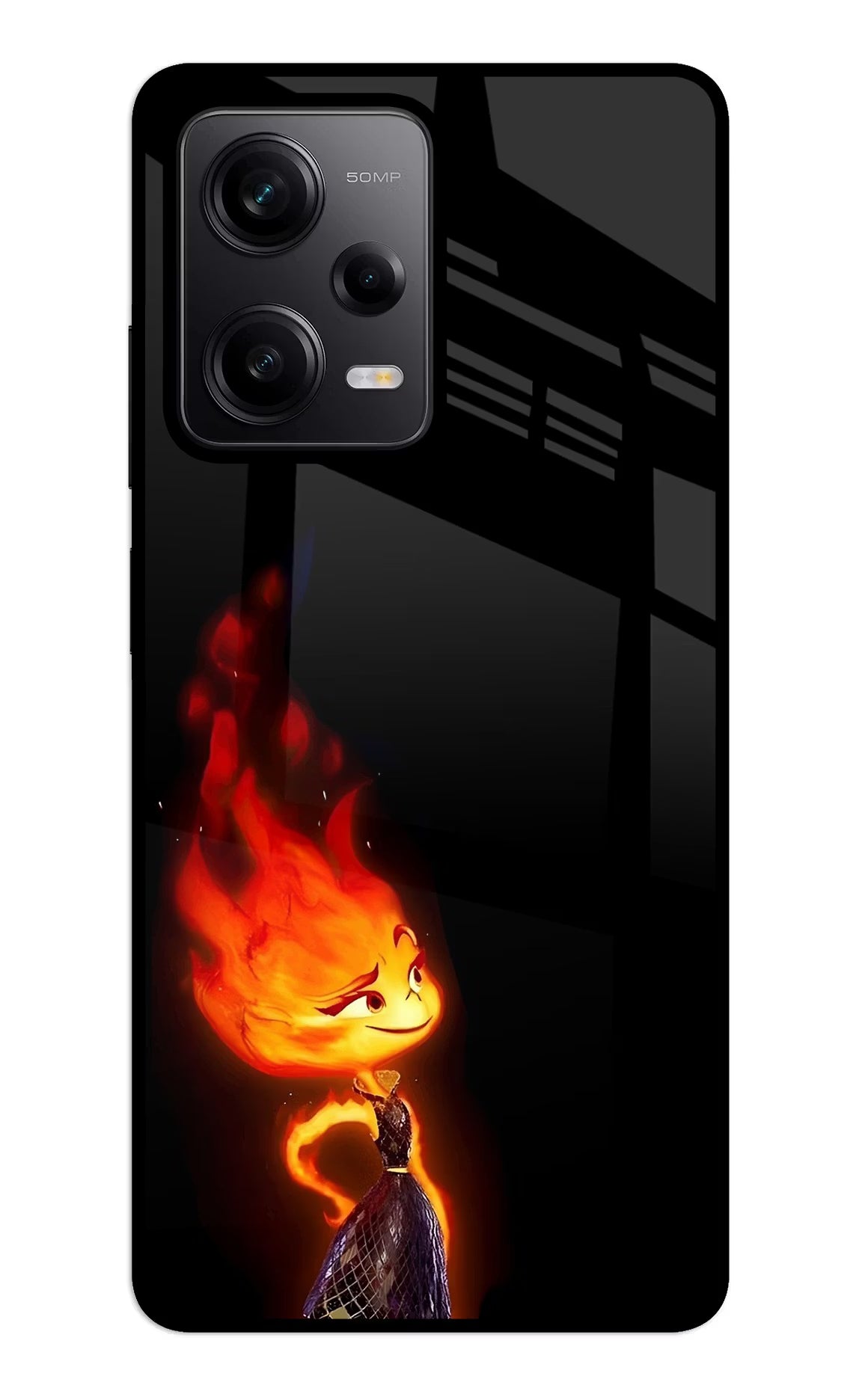 Ember Flame Redmi Note 12 5G Glass Case