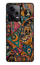 Folk Print Redmi Note 12 5G Glass Case