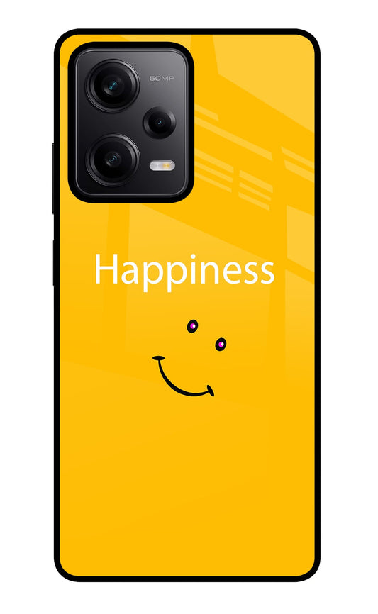 Happiness With Smiley Redmi Note 12 Pro 5G Glass Case