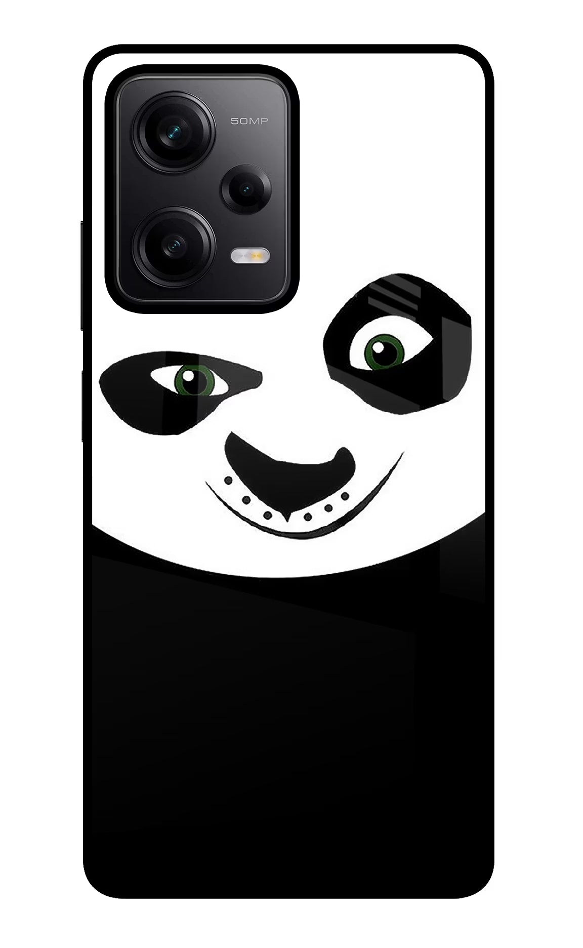 Panda Redmi Note 12 Pro 5G Glass Case Back Cover by Casekaro