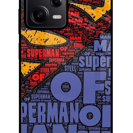 Superman Redmi Note 12 Pro 5G Glass Case Back Cover by Casekaro