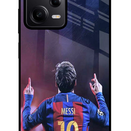 Messi Redmi Note 12 Pro 5G Glass Case Back Cover by Casekaro