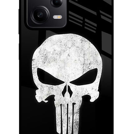 Punisher Skull Redmi Note 12 Pro 5G Glass Case Back Cover by Casekaro