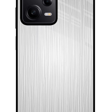 Wooden Grey Texture Redmi Note 12 Pro 5G Glass Case Back Cover by Casekaro