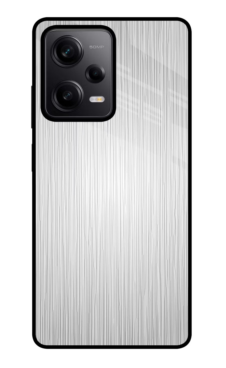 Wooden Grey Texture Redmi Note 12 Pro 5G Back Cover, Metal case