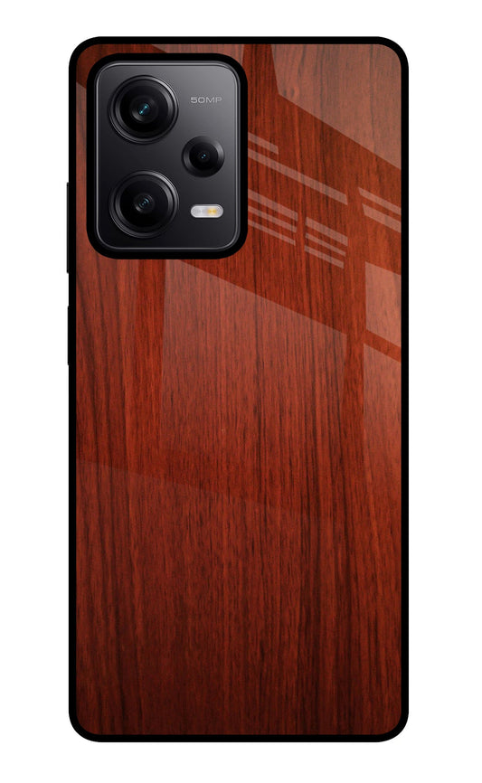 Wooden Plain Pattern Redmi Note 12 Pro 5G Glass Case