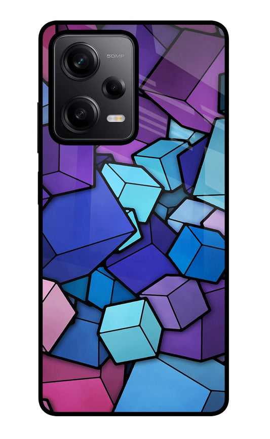 Cubic Abstract Redmi Note 12 Pro 5G Glass Case