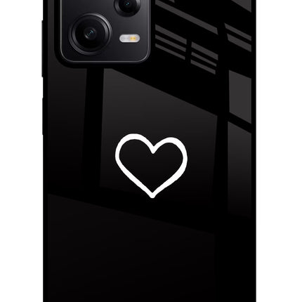Heart Redmi Note 12 Pro 5G Glass Case Back Cover by Casekaro