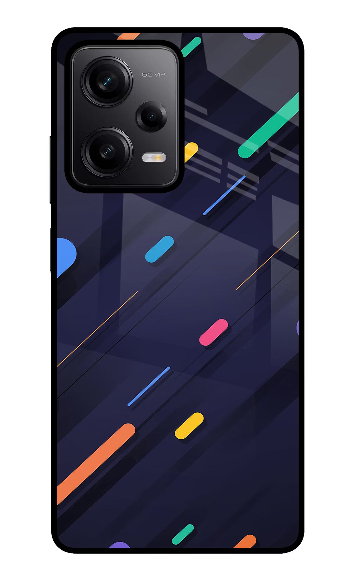 Abstract Design Redmi Note 12 Pro 5G Glass Case Back Cover by Casekaro