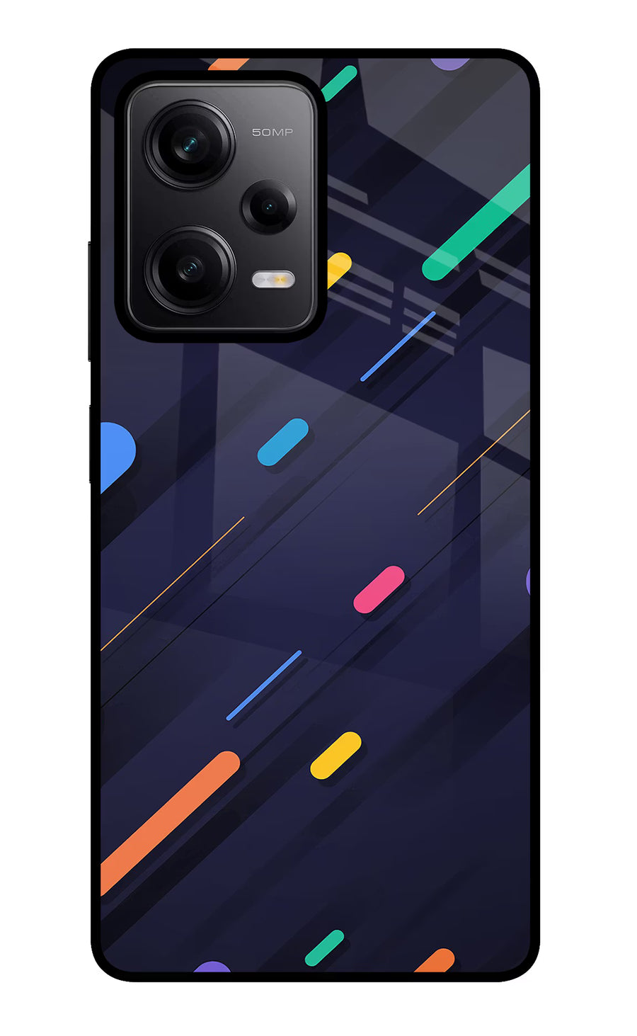 Abstract Design Redmi Note 12 Pro 5G Back Cover, Metal case