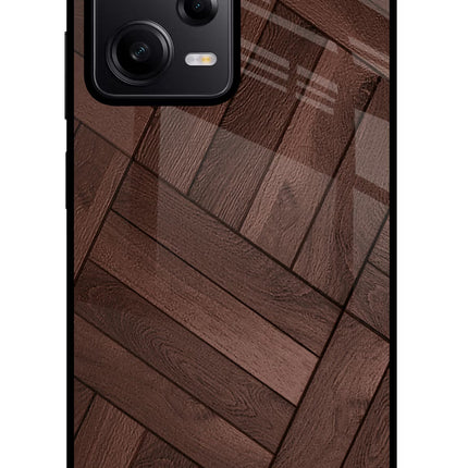 Wooden Texture Design Redmi Note 12 Pro 5G Glass Case