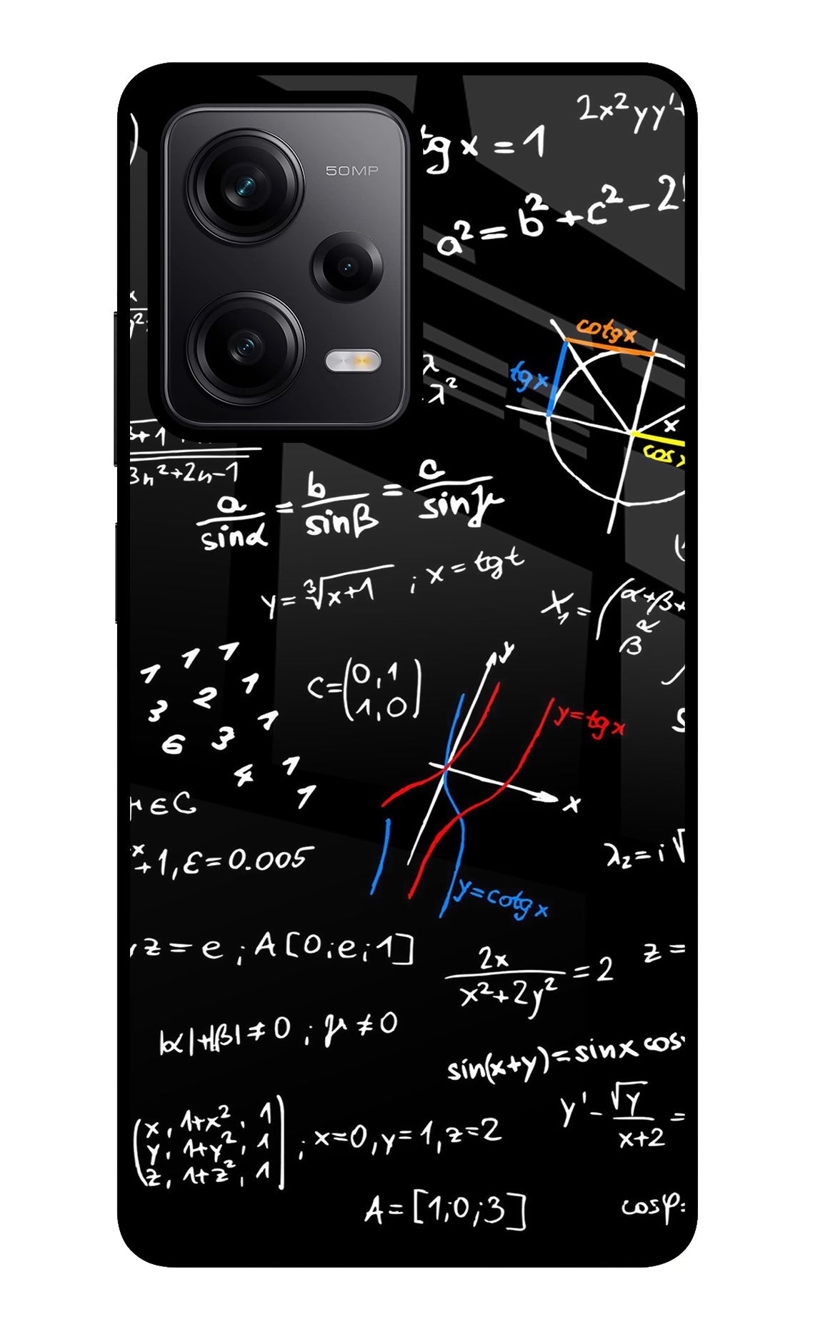 Mathematics Formula Redmi Note 12 Pro 5G Glass Case