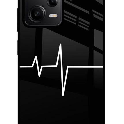 Heart Beats Redmi Note 12 Pro 5G Glass Case Back Cover by Casekaro