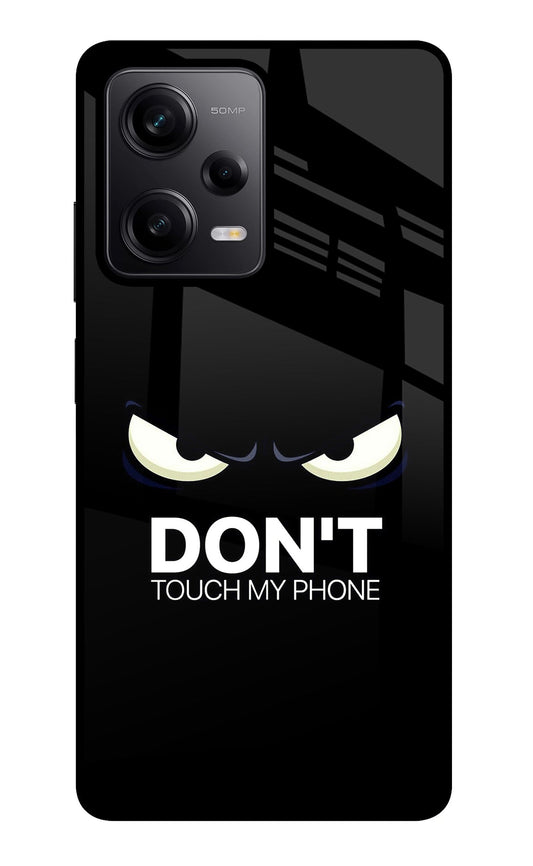 Don'T Touch My Phone Redmi Note 12 Pro 5G Glass Case