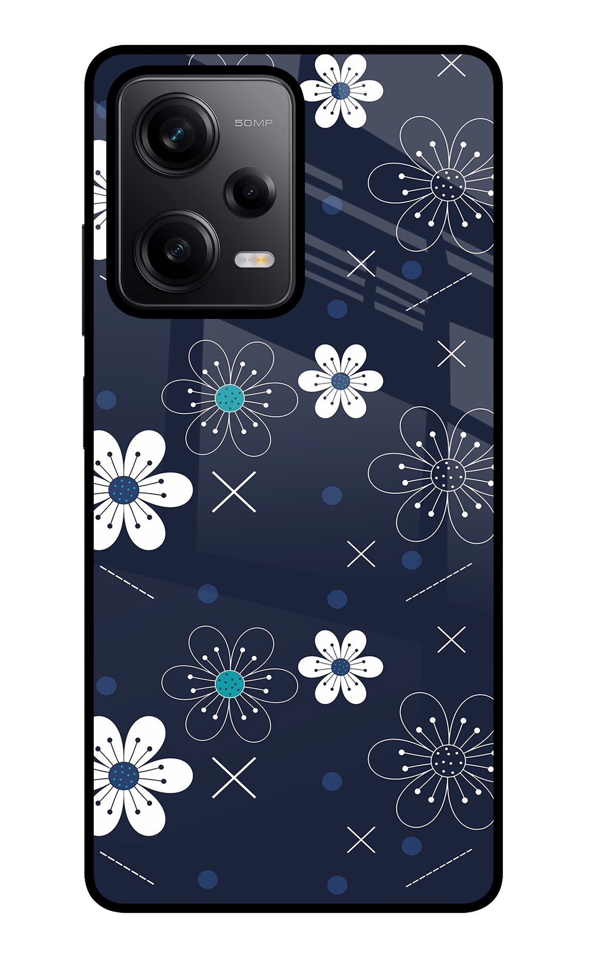 Flowers Redmi Note 12 Pro 5G Glass Case