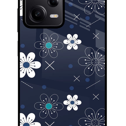 Flowers Redmi Note 12 Pro 5G Glass Case Back Cover by Casekaro