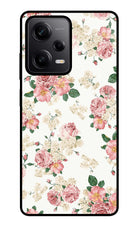 Flowers Redmi Note 12 Pro 5G Glass Case