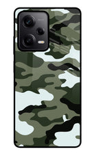 Camouflage Redmi Note 12 Pro 5G Glass Case