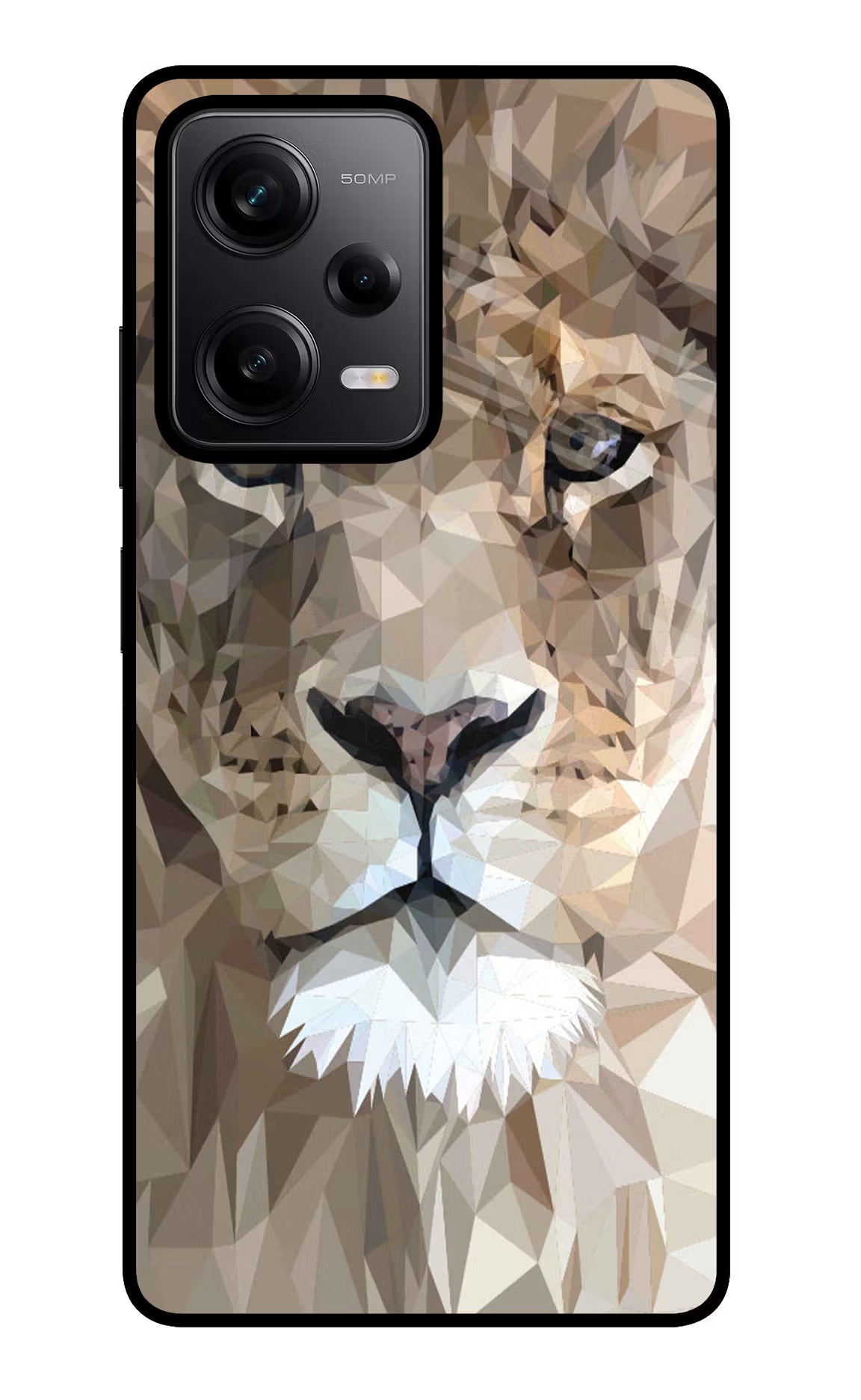 Lion Art Redmi Note 12 Pro 5G Glass Case Back Cover by Casekaro