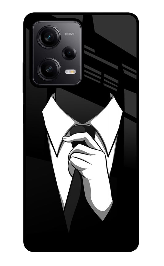 Black Tie Redmi Note 12 Pro 5G Glass Case