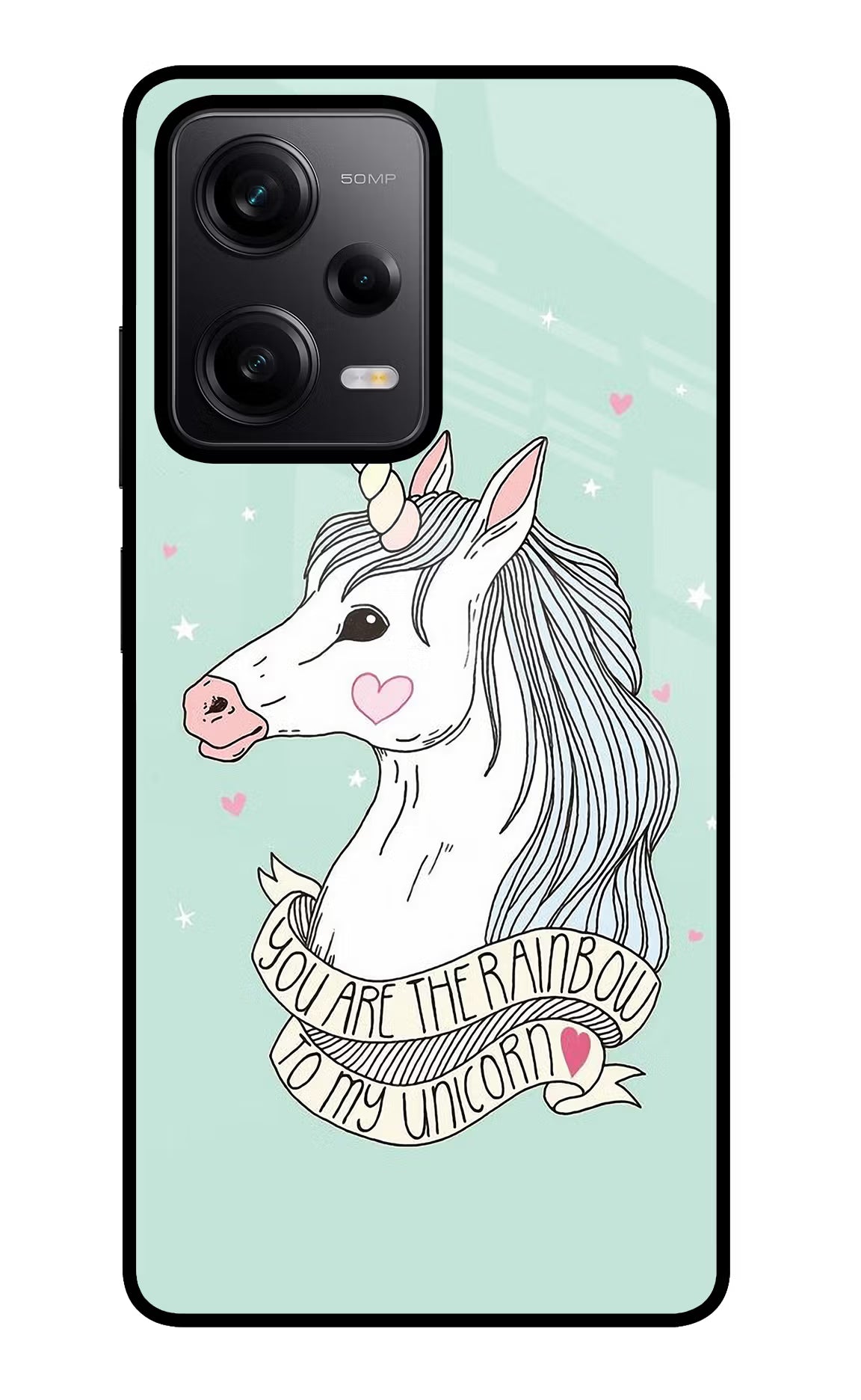 Unicorn Wallpaper Redmi Note 12 Pro 5G Glass Case Back Cover by Casekaro