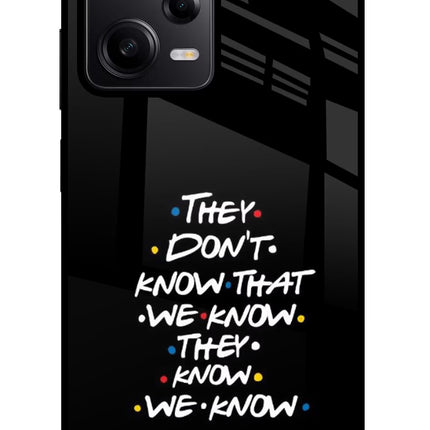 FRIENDS Dialogue Redmi Note 12 Pro 5G Glass Case