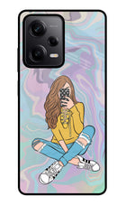 Selfie Girl Redmi Note 12 Pro 5G Glass Case