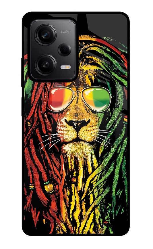 Rasta Lion Redmi Note 12 Pro 5G Glass Case