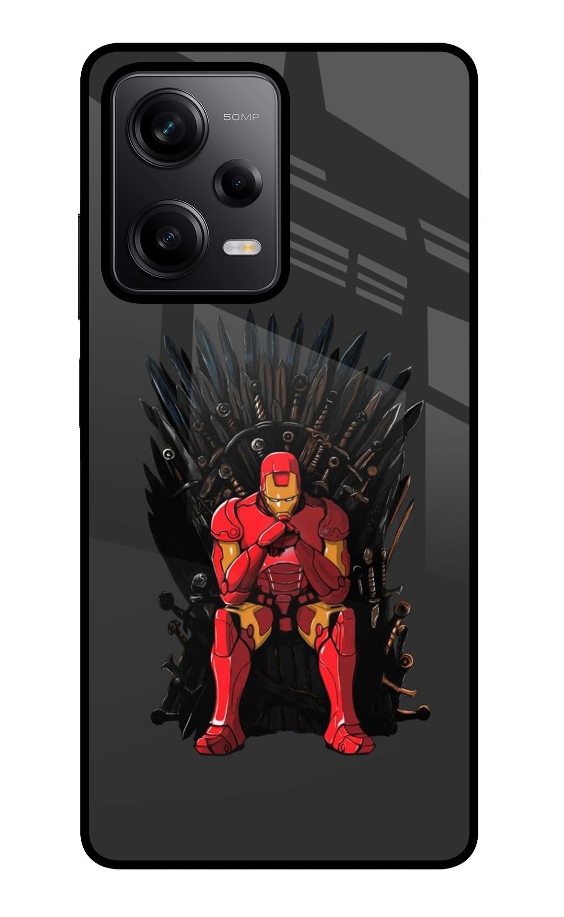 Ironman Throne Redmi Note 12 Pro 5G Glass Case