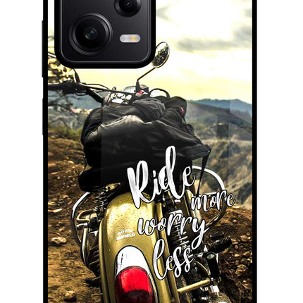 Ride More Worry Less Redmi Note 12 Pro 5G Glass Case