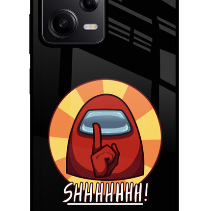Among Us Shhh! Redmi Note 12 Pro 5G Glass Case