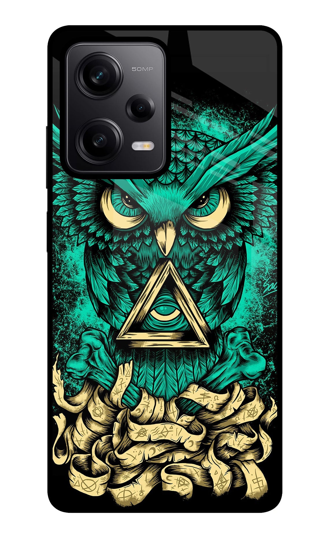 Green Owl Redmi Note 12 Pro 5G Glass Case