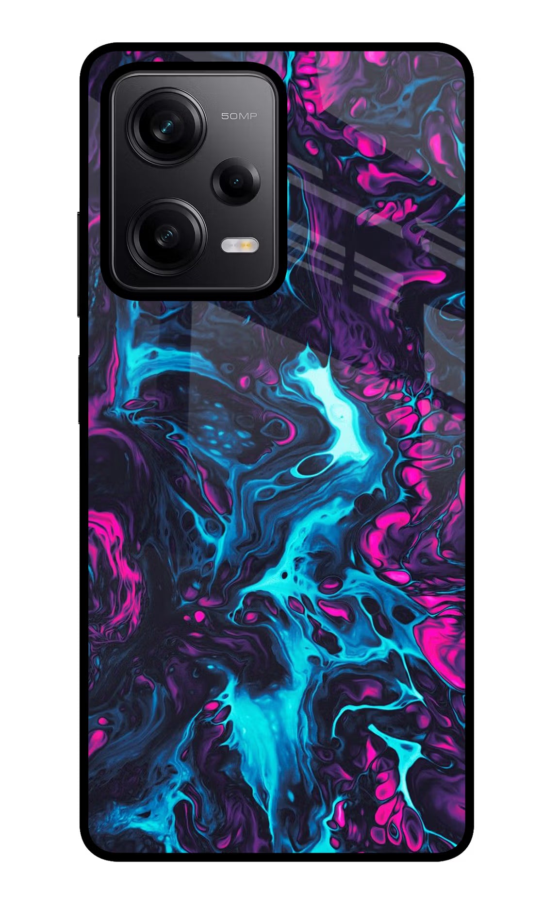 Abstract Redmi Note 12 Pro 5G Glass Case Back Cover by Casekaro
