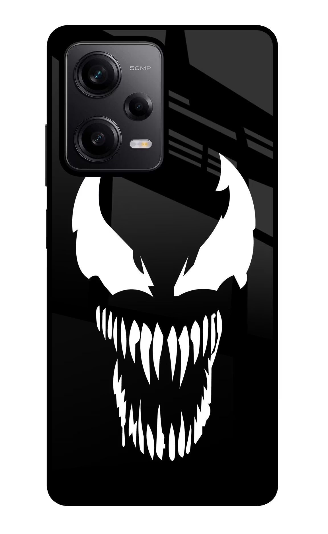 Venom Redmi Note 12 Pro 5G Glass Case Back Cover by Casekaro