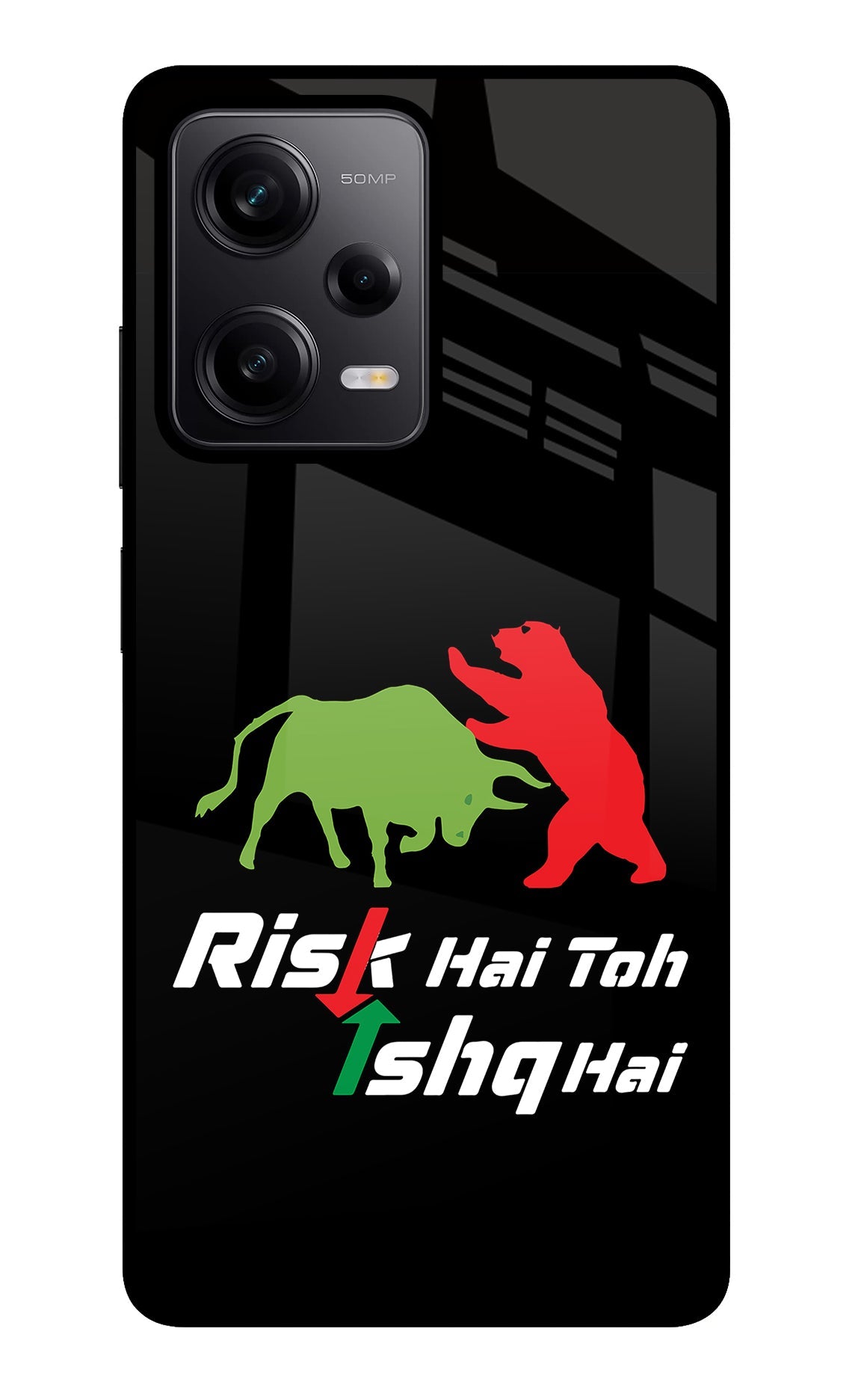 Risk Hai Toh Ishq Hai Redmi Note 12 Pro 5G Glass Case