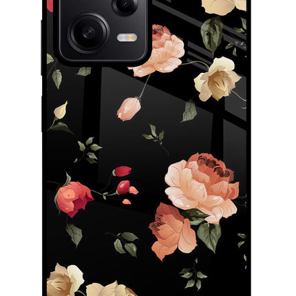 Flowers Redmi Note 12 Pro 5G Glass Case Back Cover by Casekaro